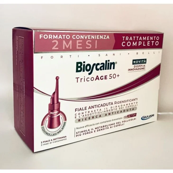 Bioscalin TricoAge 50+ Fiale Anticaduta Donna Bipack 16 fiale Prezzo Speciale