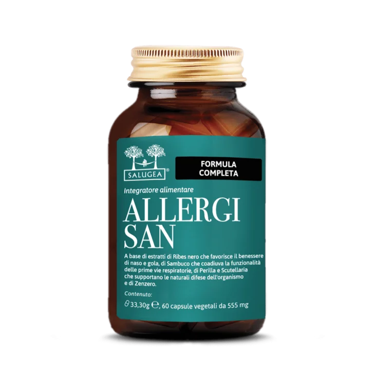 Salugea Allergisan Integratore Naturale per Persone Sensibili agli Allergeni 60 capsule