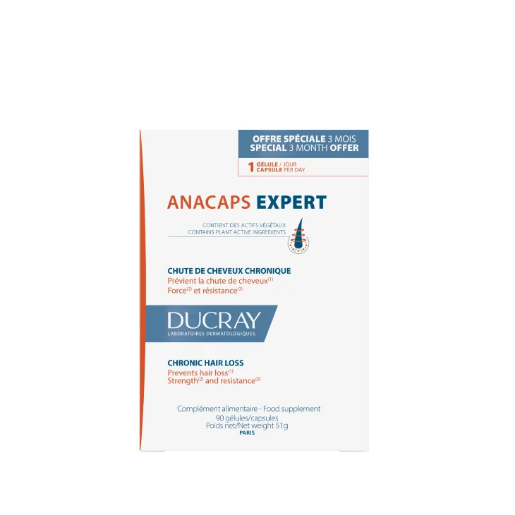 Ducray Anacaps Expert Integratore per Capelli e Unghie 90 capsule