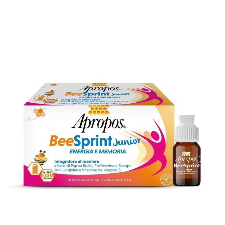 Apropos Bee Sprint Junior Integratore per energia e memoria 10 Flaconcini x 10 ml