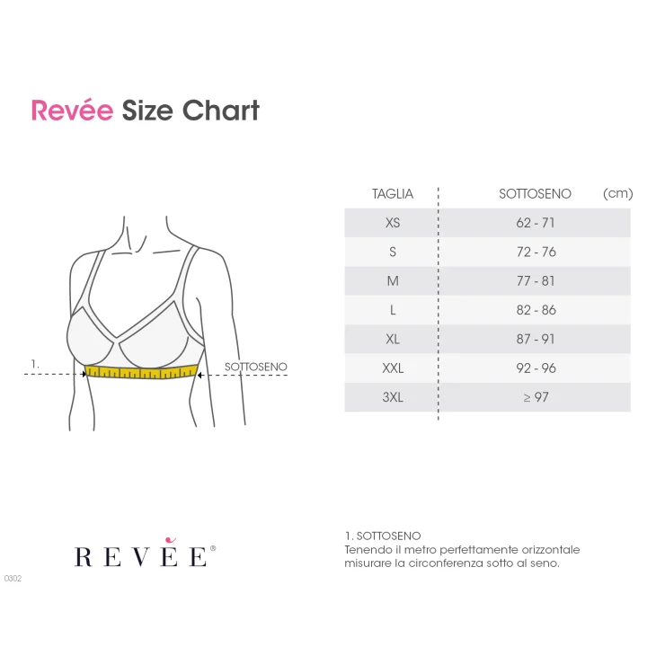 Revée Bra Elodie Reggiseno Post-Operatorio Black M