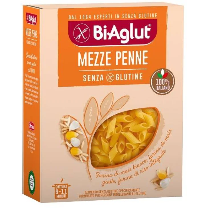Biaglut Mezze Penne Pasta senza glutine 400 g