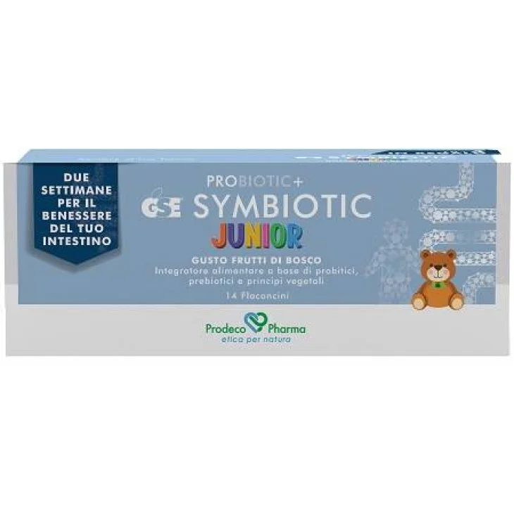 Prodeco GSE Probiotic+ Symbiotic Junior Fermenti Lattici per Bambini Gusto Frutti di Bosco 14 flaconcini