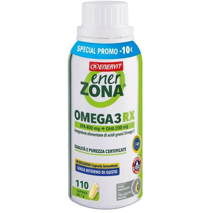 Enerzona Omega 3 RX Integratore di acidi grassi e Omega3 110 capsule Prezzo Speciale
