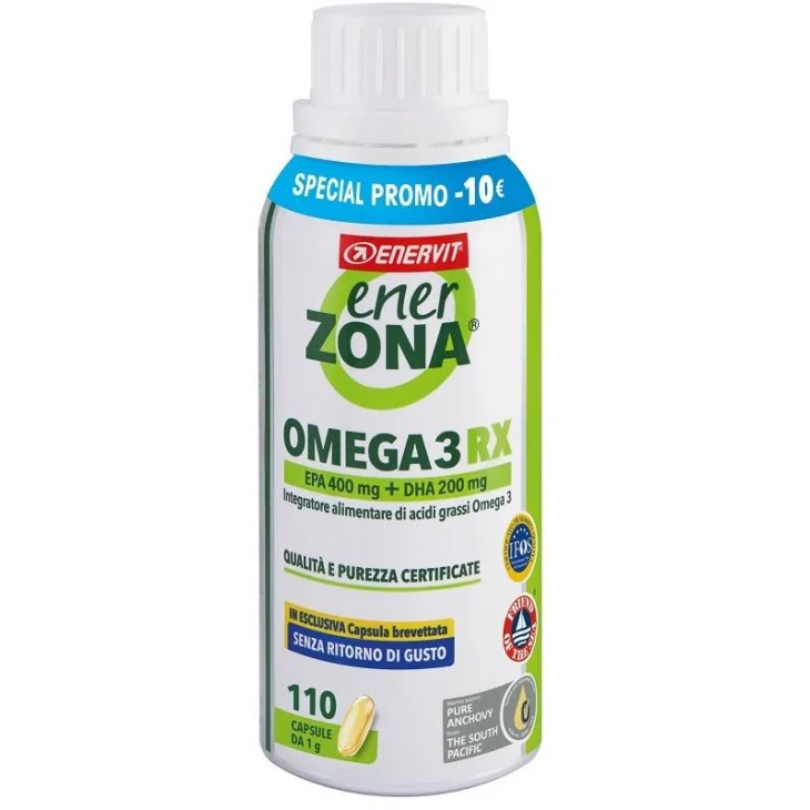 Enerzona Omega 3 RX Integratore di acidi grassi e Omega3 110 capsule Prezzo Speciale