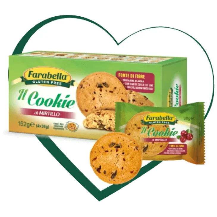 Farabella Il Cookie al Mirtillo Biscotti Senza Glutine 152 g