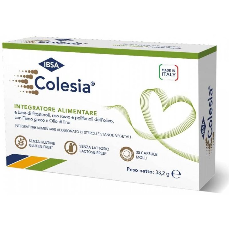 Ibsa Colesia Soft Gel Integratore per il Colesterolo 60 capsule