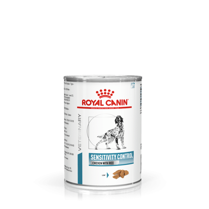 Royal Canin Veterinary Sensitivity Control Paté con pollo/riso per cani adulti 410 g