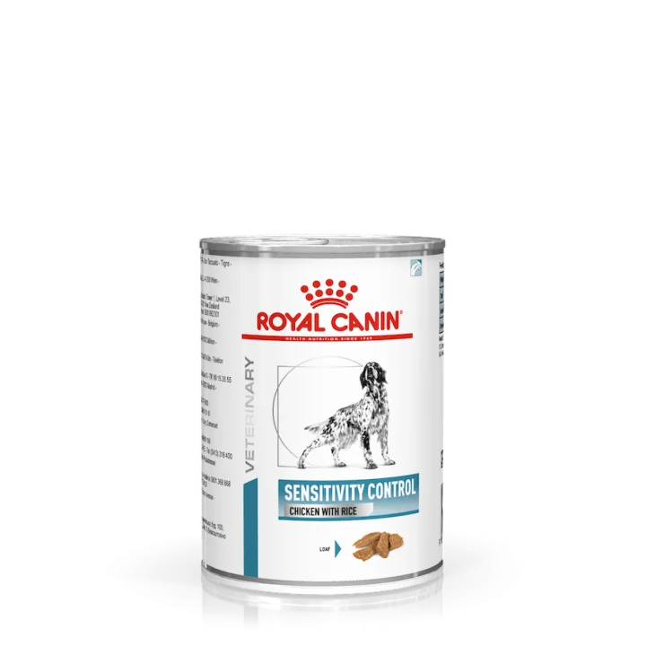 Royal Canin Veterinary Sensitivity Control Paté con pollo/riso per cani adulti 410 g