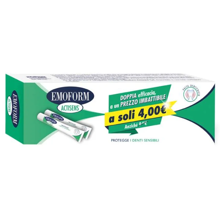 Emoform Actisens Dentifricio Promo 2 x 75 ml