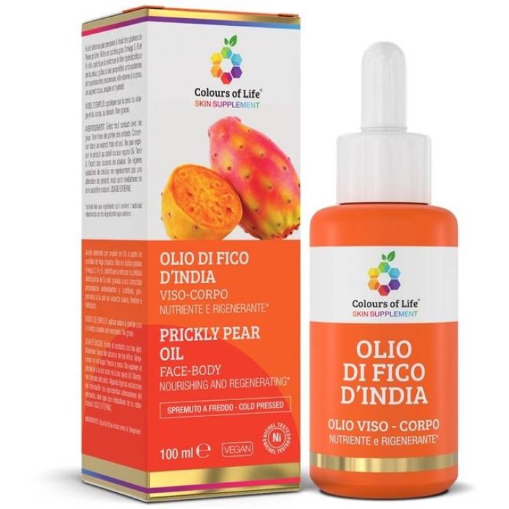 Colours of Life Olio di Fico d'India Rigenerante Viso e Corpo 100 ml