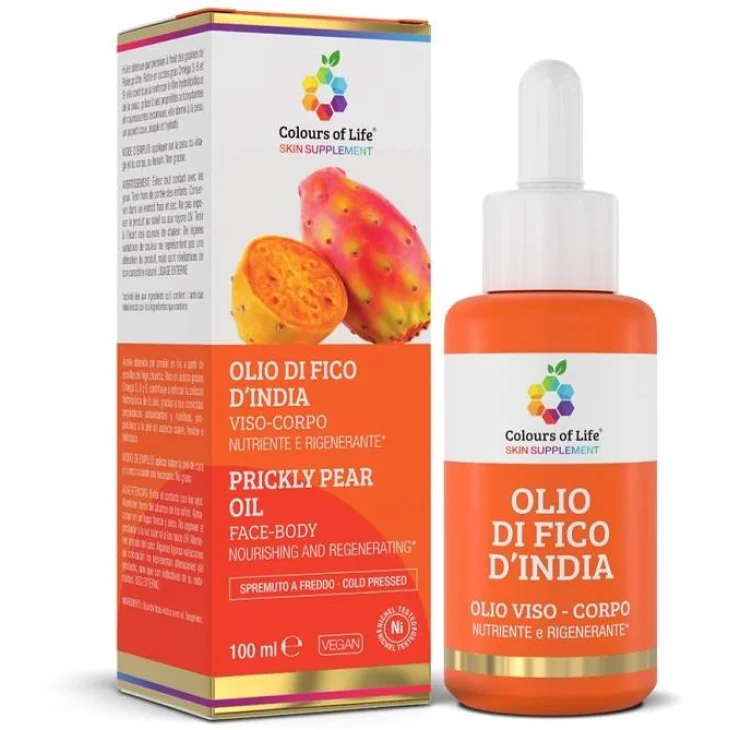 Colours of Life Olio di Fico d'India Rigenerante Viso e Corpo 100 ml
