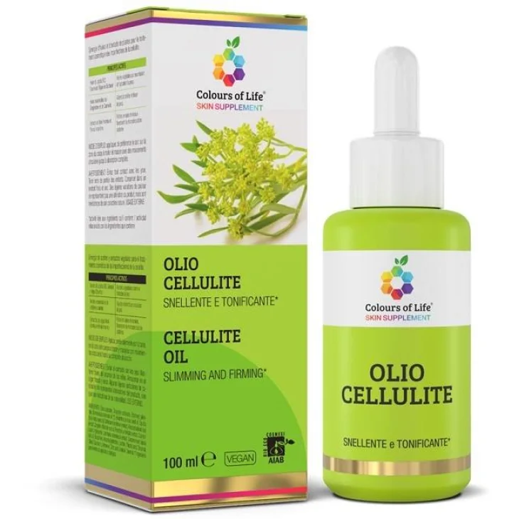 Colours of Life Olio Cellulite Drenante e Tonificante 100 ml