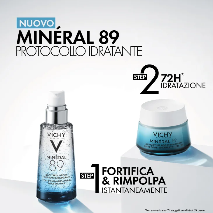 Vichy Mineral 89 Crema Booster Idratante 100h Ricca 50 ml
