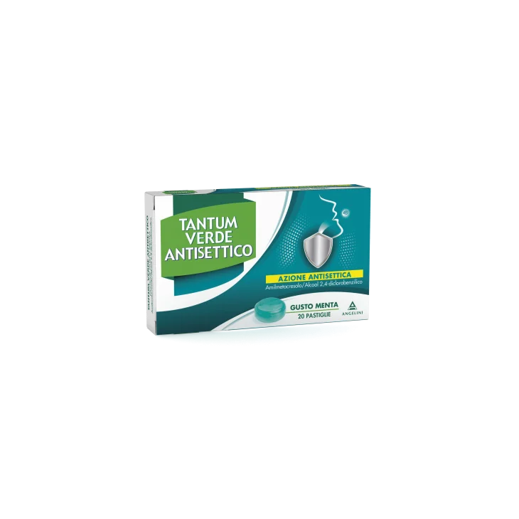 Tantum Verde Antisettico 20 Pastiglie Gusto Menta 0,6 Mg + 1,20 Mg