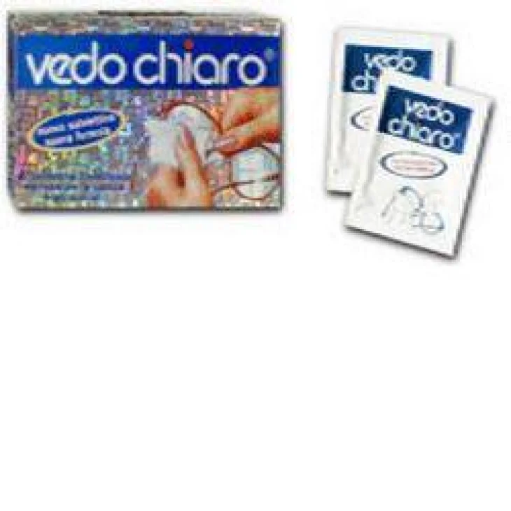 Vedo Chiaro Occhiali Salviettine per Occhiali Umidificate 16 pezzi