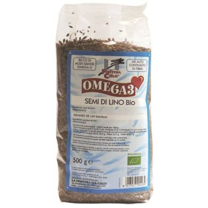La Finestra Sul Cielo Omega3 Semi di Lino BIO 500 g