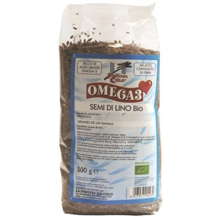 La Finestra Sul Cielo Omega3 Semi di Lino BIO 500 g