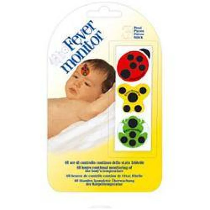 Fever Monitor Termometro per la febbre 48H 3 pezzi adesivo monouso