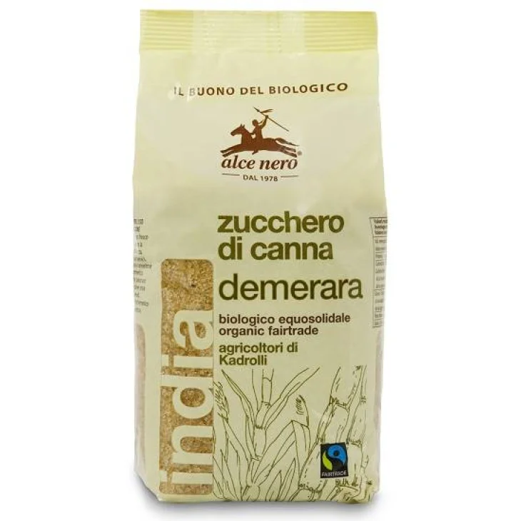 ZUCCHERO DI CANNA DEMERARA BIO INDIA FAIRTRADE 500 G