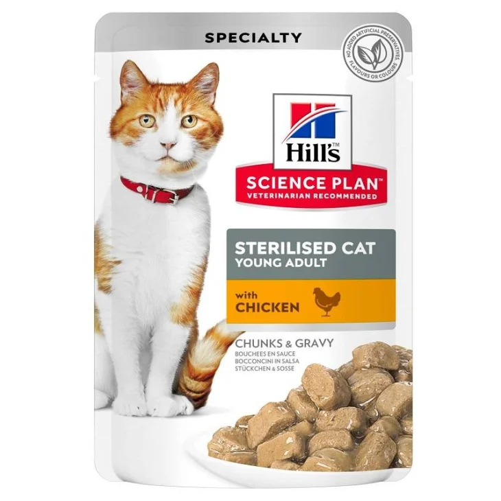 SCIENCE PLAN FELINE ADULT STERILIZED CAT CHICKEN 85 G