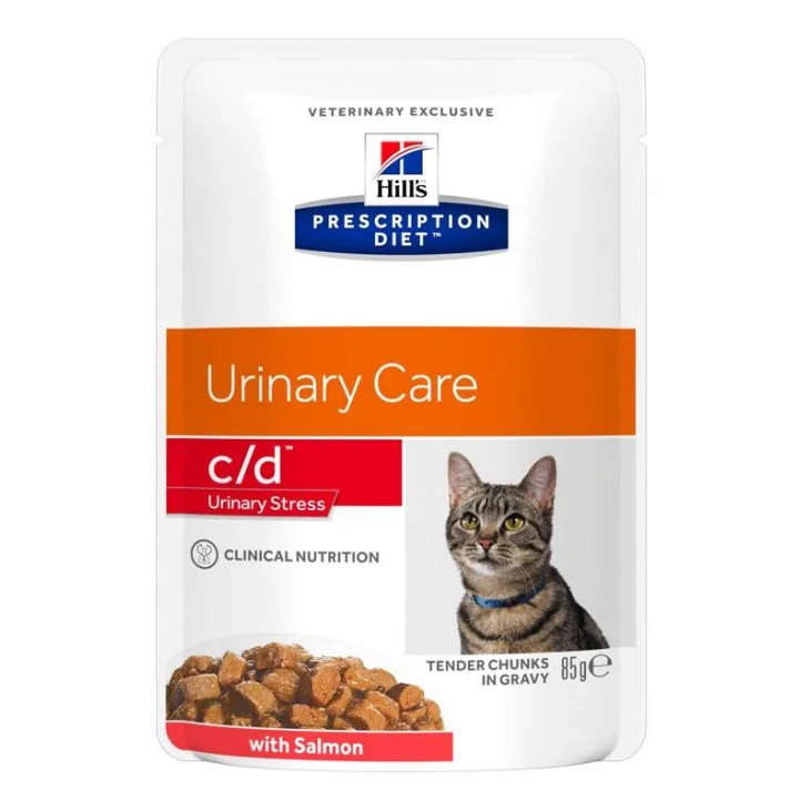 PRESCRIPTION DIET FELINE URINARY CARE C/D MULTICARE STRESS SALMON 85 G