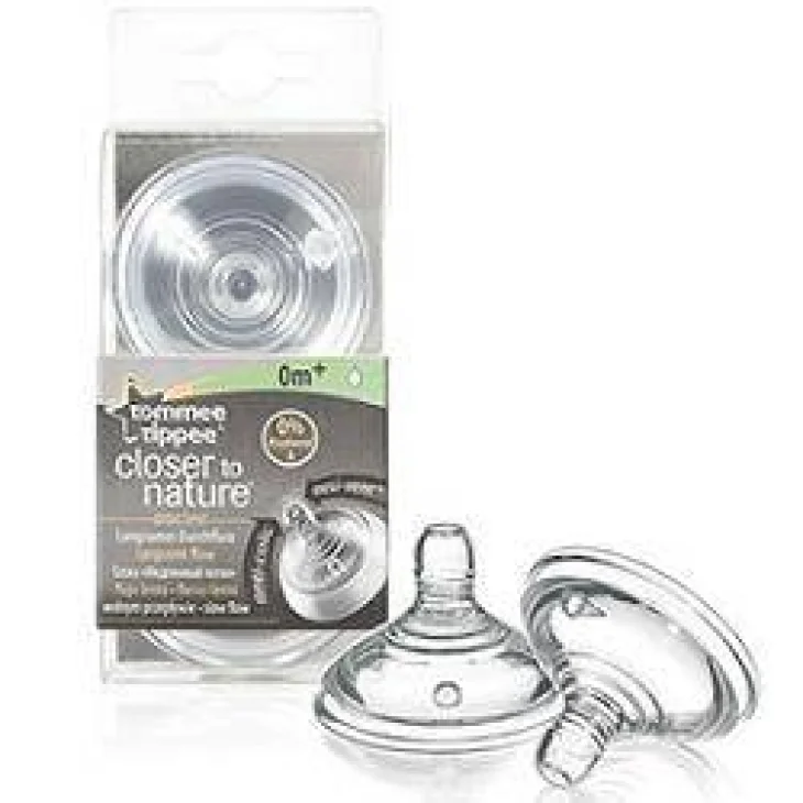 Tommee Tippee CTN Tettarella da 0 mesi Flusso Lento 2 Pezzi