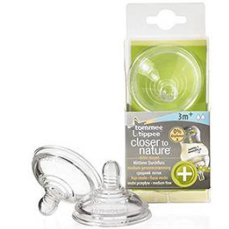 Tommee Tippee 2 Tettarelle AntiColica 3+ Flusso Medio