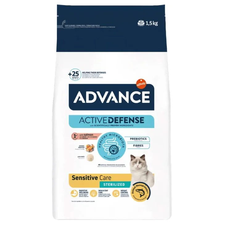 Advance Cat Sensitive Care Sterilized Salmon 1,5 Kg