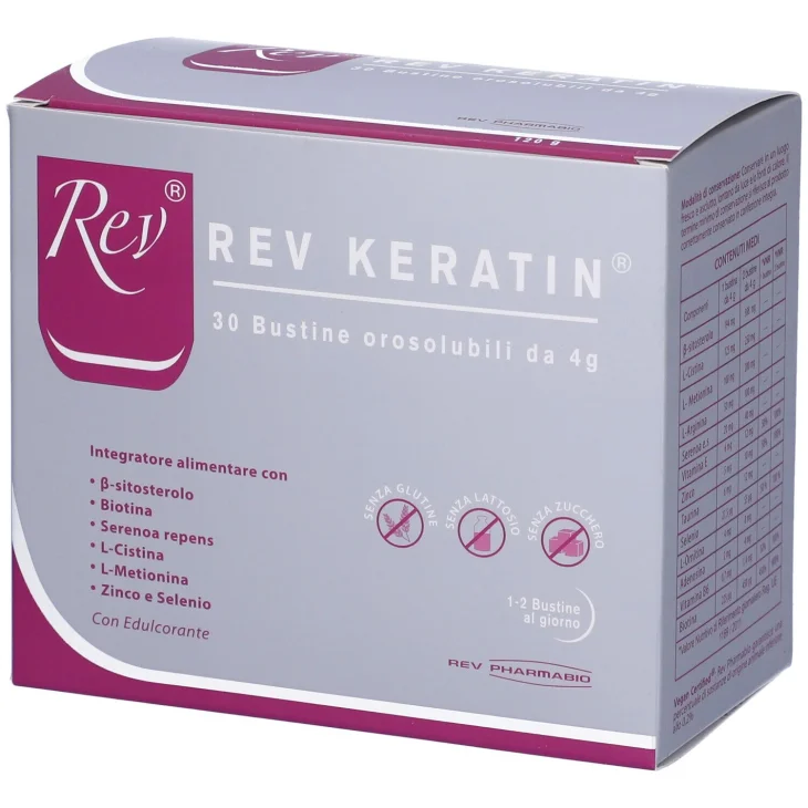 Rev Keratin Light Integratore Unghie e Capelli 30 bustine