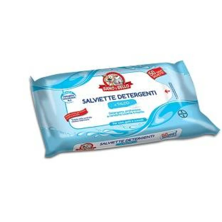 SANO E BELLO SALVIETTE DETERGENTI TALCO 50 MAXI SALVIETTE