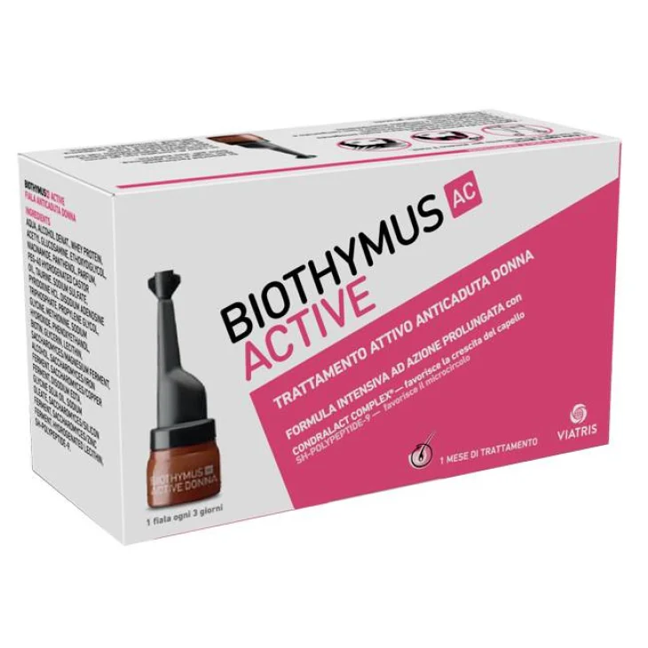 Biothymus AC Active Trattamento Attivo Anticaduta Donna 10 Fiale