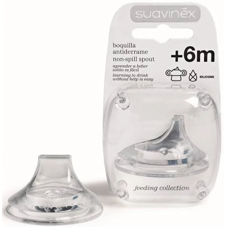 SUAVINEX TETTARELLA SILICONE BIBERON 1-2 FEEDING 2 PEZZI