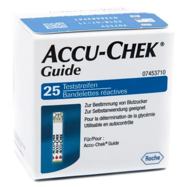 Accu-Chek Strisce Misurazione Glicemia 25 Pezzi
