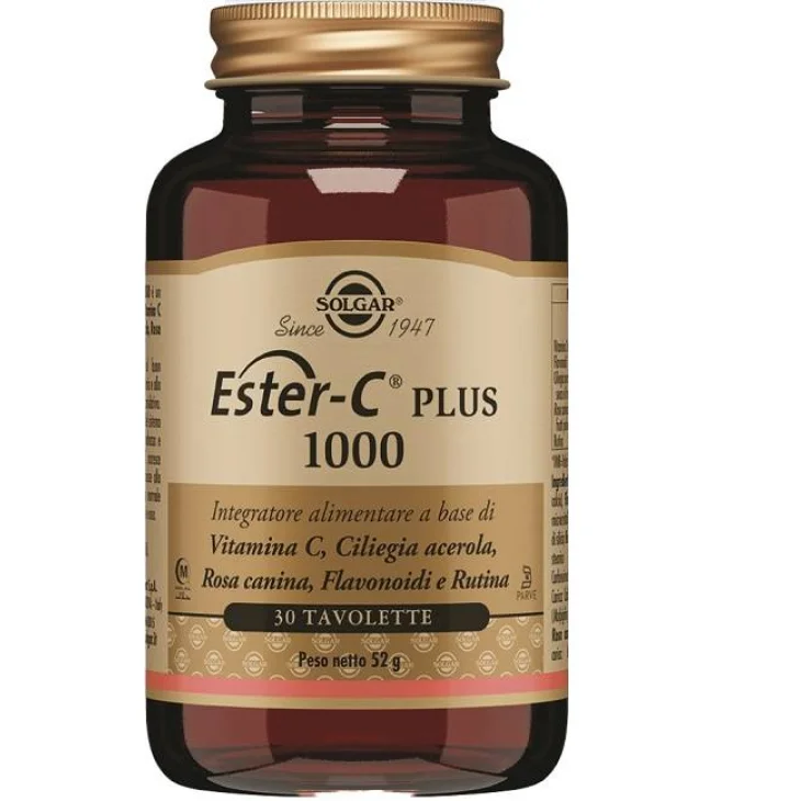 Solgar Ester C Plus 1000 Integratore per le Difese Immunitarie 30 tavolette