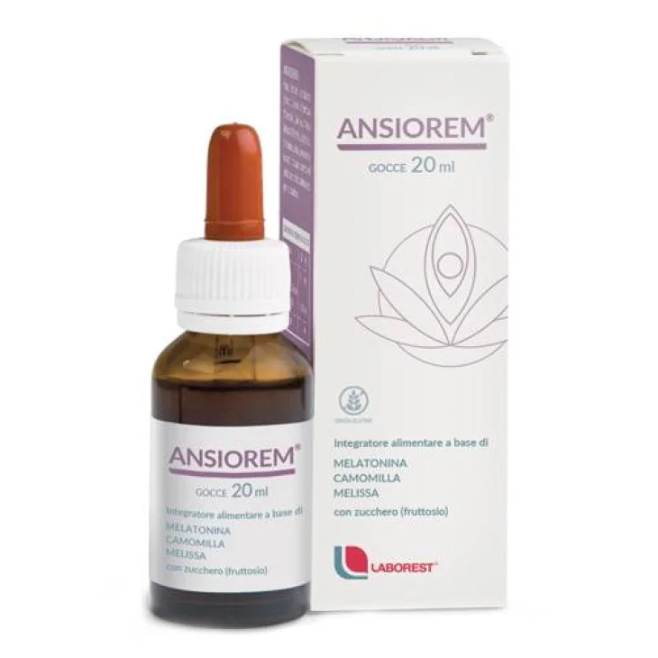 Ansiorem Gocce Integratore per Rilassamento con Melatonina 20 ml