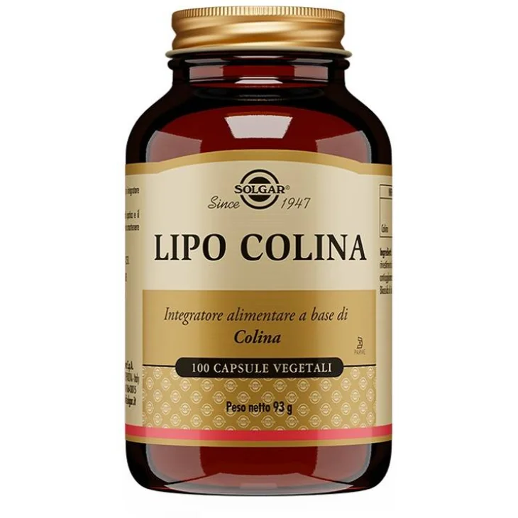 Solgar Lipo Colina Integratore per la Funzionalità Epatica 100 capsule vegetali