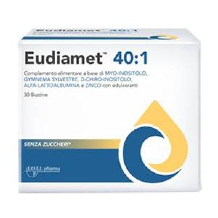 Eudiamet 40:1 30 Buste Integratore per il Controllo della Glicemia
