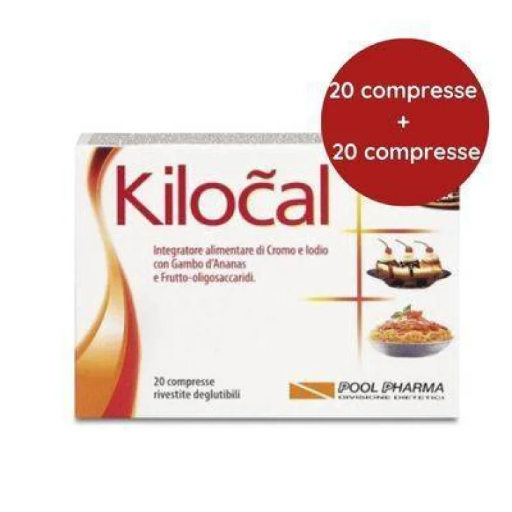 Kilocal Integratore per Dimagrire 20 Compresse + 20 Compresse