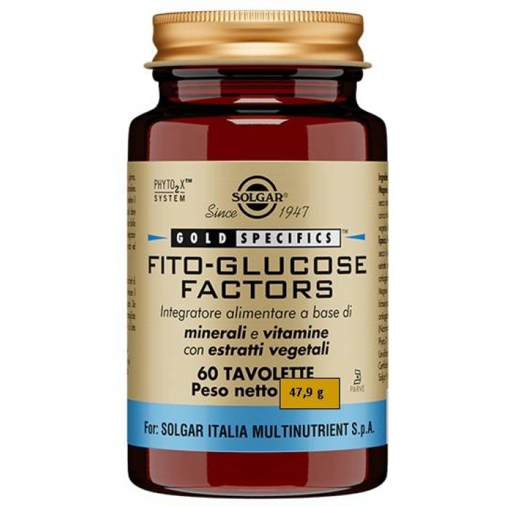 Solgar Fito-Glucose Factors Integratore per il metabolismo dei carboidrati 60 tavolette