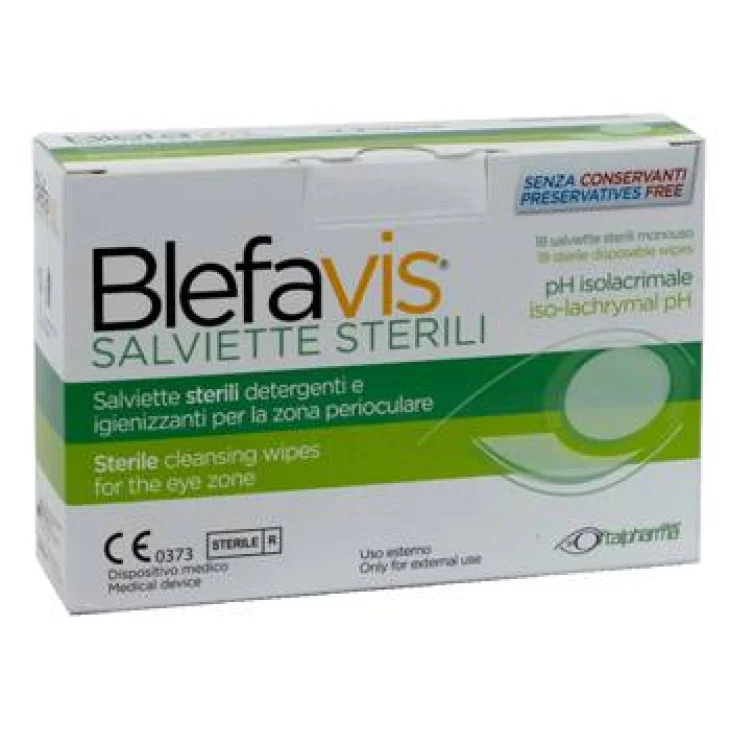 Blefavis Salviette Sterili Detergenti e Igienizzanti Occhi 18 pezzi