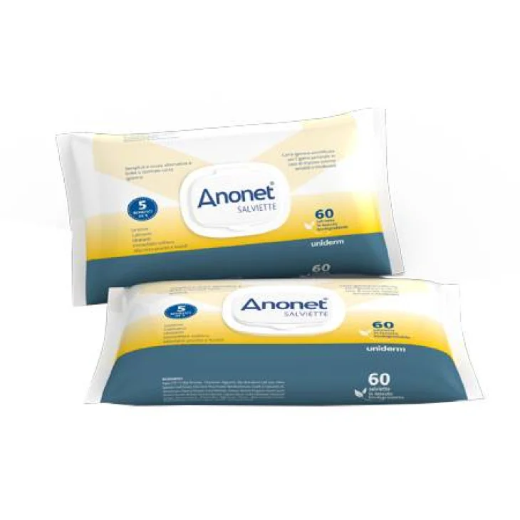 Anonet Salviette per Igiene Intima 60 Pezzi