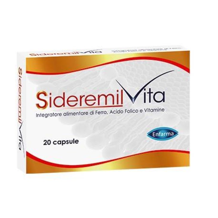 Sideremil Vita Integratore di Ferro Acido Folico e Vitamine 30 capsule