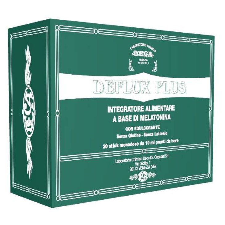 Deflux Plus Integratore di Melatonina 20 stick pack
