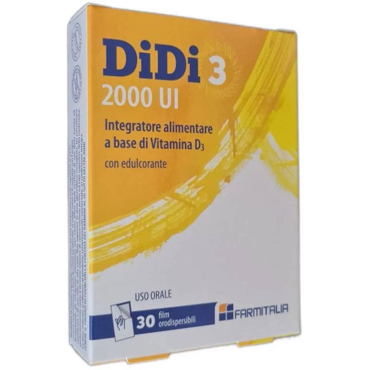 DiDi3 2000 UI Integratore di Vitamina D3 30 Film Orodispersibili