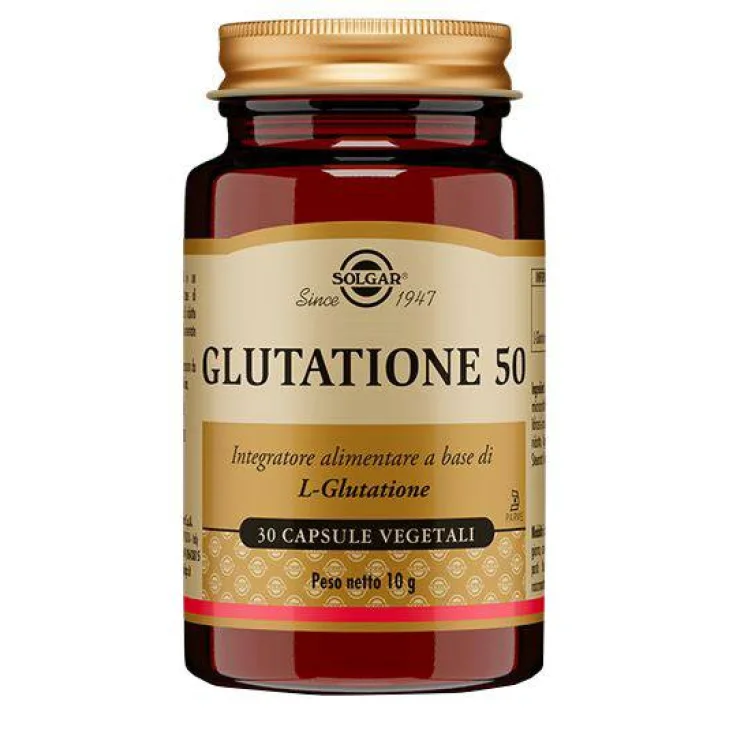 Solgar Glutatione 50 Integratore Antiossidante 30 capsule