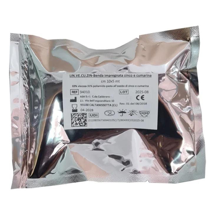 Lin.ve.cu.zin. Benda Impregnata All'ossido Di Zinco E Cumarina Cm 10 X 5 M