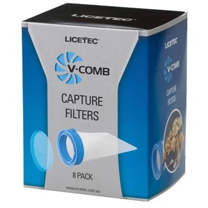 Licetec V-Comb Filtri Ricambio per Pettine Elettronico 8 Pezzi