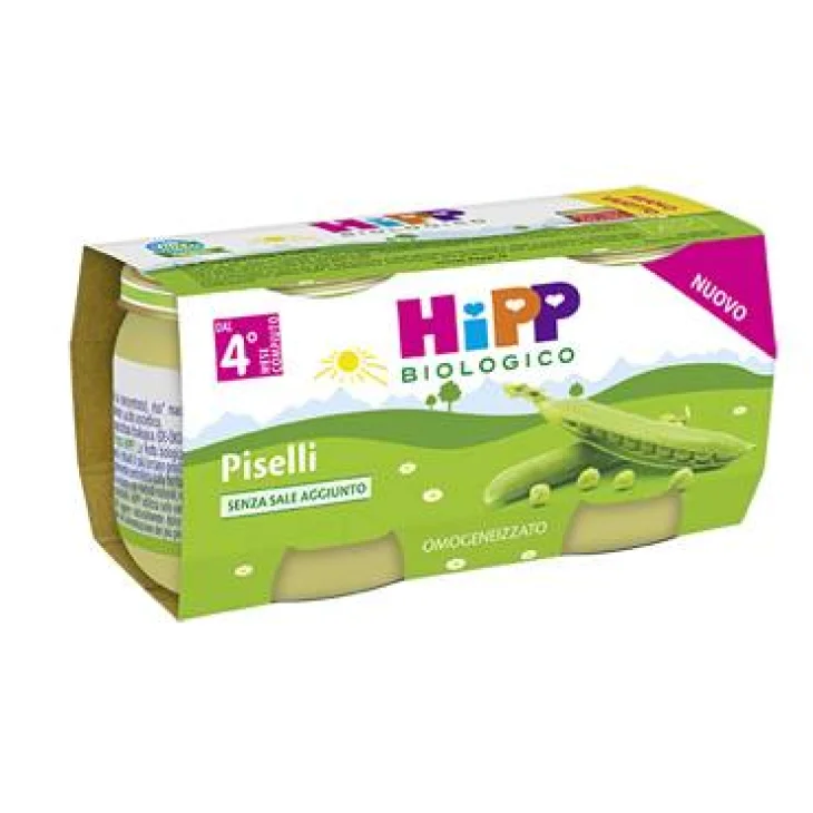 Hipp Bio Omogeneizzato ai Piselli 2X80 g