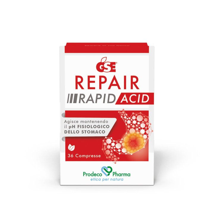 GSE Repair Rapid Acid Integratore per l'Acidità di Stomaco 36 compresse